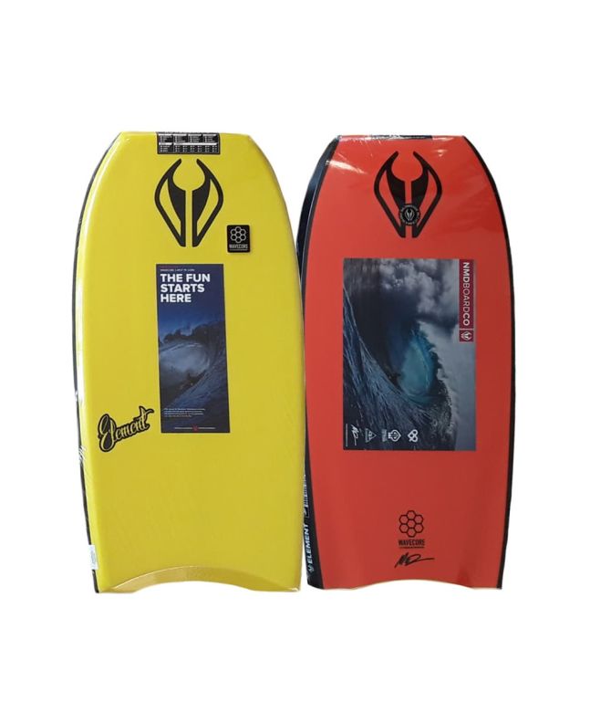 Tabla de Bodyboard NMD Element PE HD amarillo y naranja