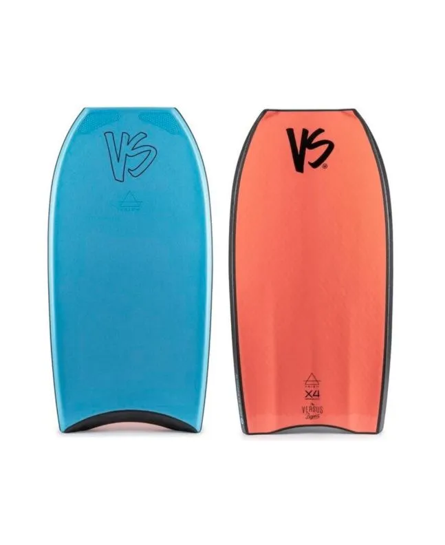 Tabla de bodyboard Versus Prizm Kinetic x4 TP color Aqua y Coral