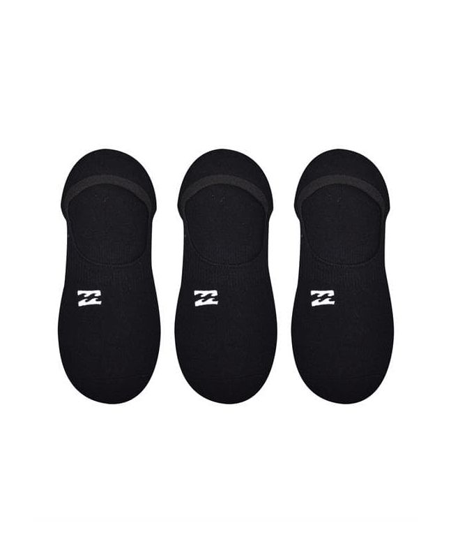 Pack 3 pares calcetines cortos invisibles Billabong Core No-Show negros para hombre