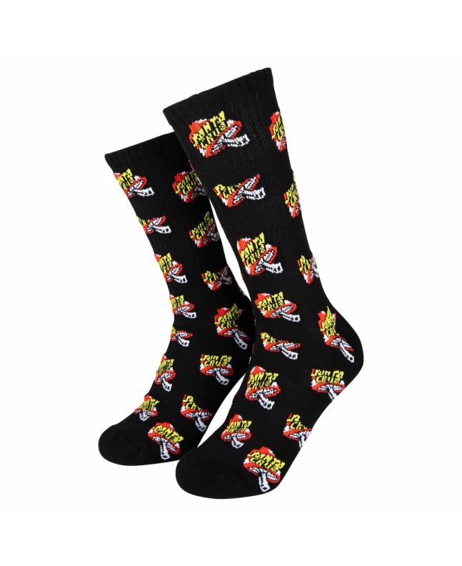 Calcetines Santa Cruz Toadstool Dot Negros para hombre Talla 42-45 EU
