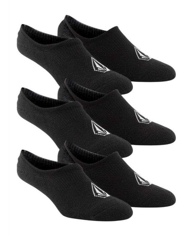 Calcetines invisibles Volcom Stones No Show Negros Talla 42-46 para hombre