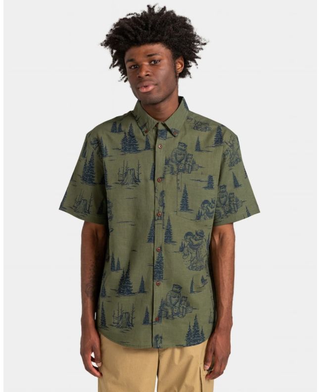 Hombre con Camisa de manga corta Element x Smokey Bear Scene Verde