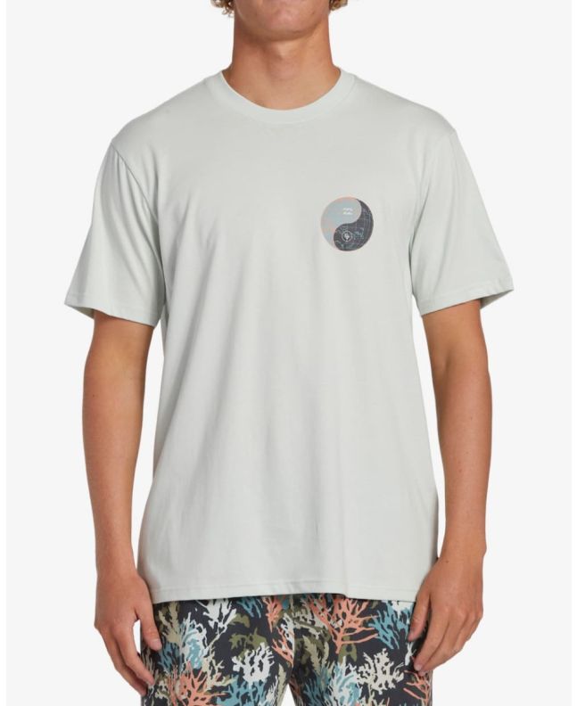 Hombre con camiseta orgánica de manga corta Billabong Coral Gardeners Blanca 
