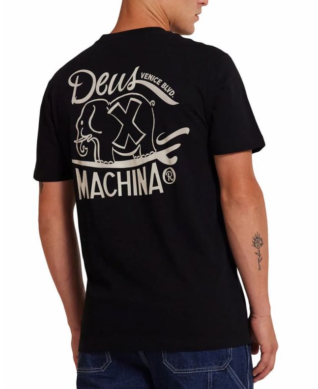 Hombre con Camiseta orgánica de manga corta Deus Ex Machina Hefferlump Negra