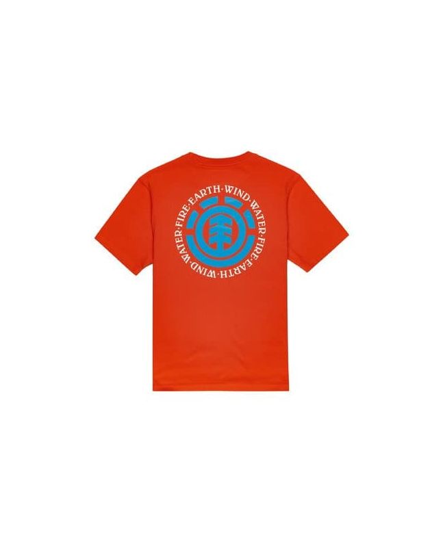 Camiseta de manga corta Element Brand Seal BP para niño naranja