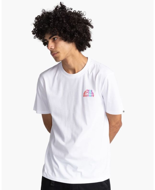 Hombre con camiseta de manga corta Element Burkett blanca