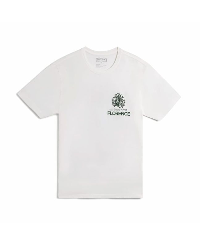 Camiseta de manga corta Florence Marine X Leaf Blanca para hombre