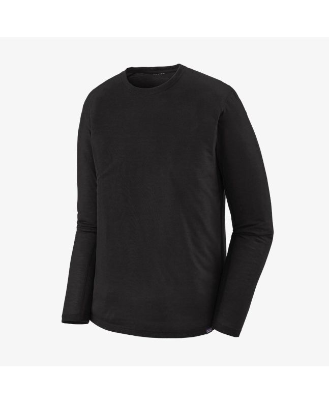 Camiseta de manga larga Patagonia Capilene Cool Trail negra para hombre