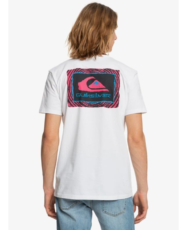 Hombre con camiseta de Manga Corta Quiksilver Return To The Moon blanca