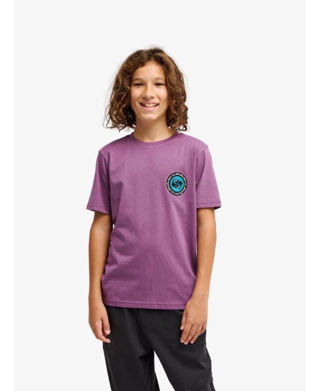 Niño con Camiseta Quiksilver Youth Ev Duality Morada Grape Jam
