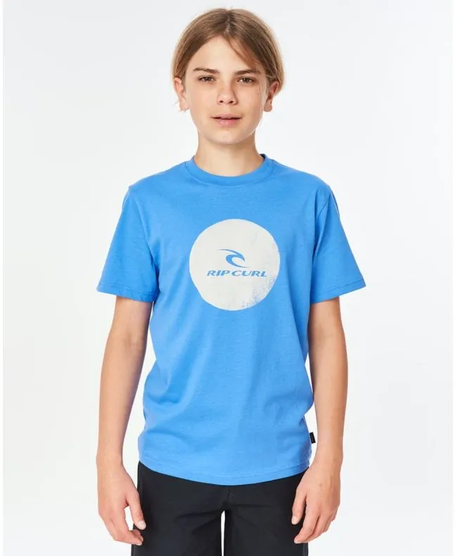 Niño con camiseta de manga corta Rip Curl Corp Icon azul 