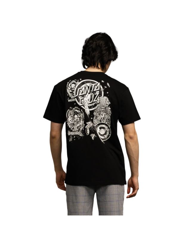 Hombre con camiseta de manga corta Santa Cruz Roskopp Evo 2 Negra