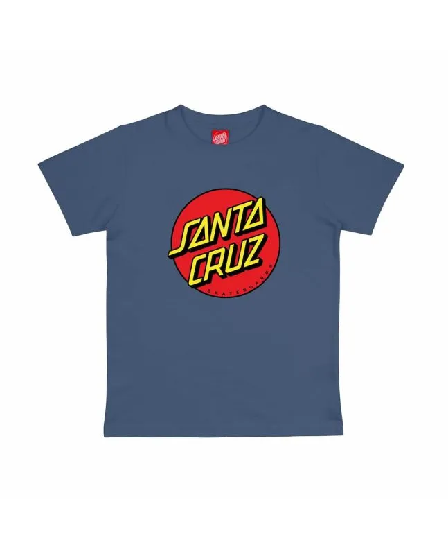 Camiseta de manga corta Santa Cruz Youth Classic Dot azul para niño/a 6-14 años