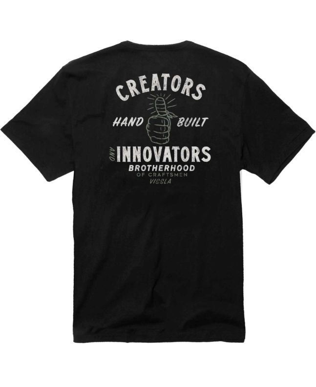 Camiseta de manga corta con bolsillo Vissla Creators Bruiser Eco negra