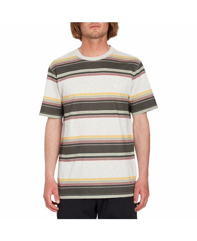 Hombre con Camiseta de manga corta Volcom Bandstone Crew Bone