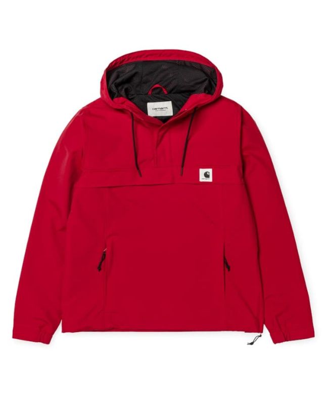 Chaqueta con capucha Carhartt Wip W' Nimbus Pullover Summer roja para mujer