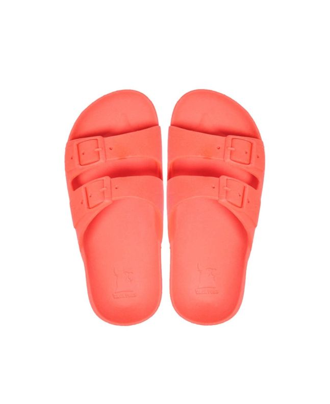Chanclas ecológicas Cacatoès Rio de Janeiro Kids en tono coral para niña