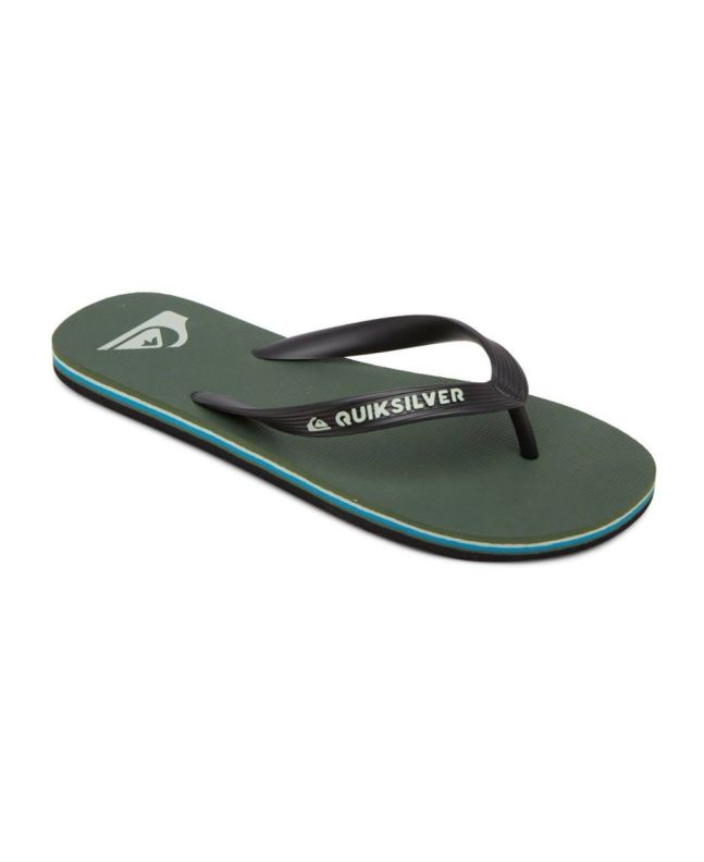 Chanclas Quiksilver Molokai verde militar para hombre