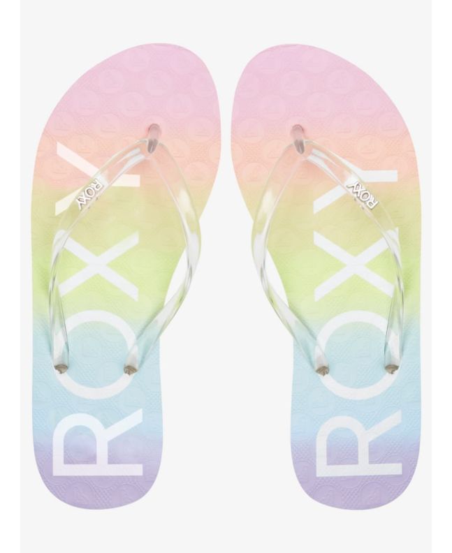 Chanclas de playa Roxy Viva Jelly Rainbow para mujer