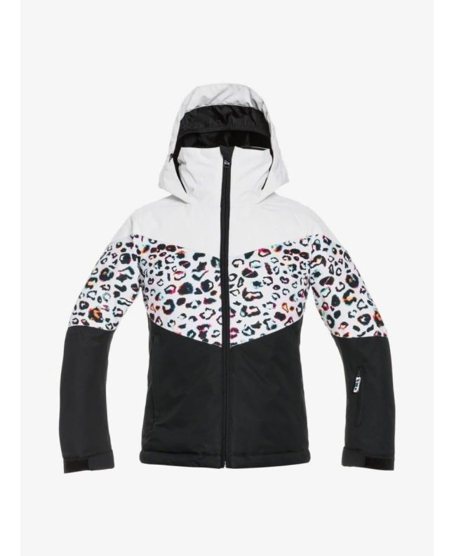 Cazadora de snowboard con capucha Roxy Whist Blanca para chica