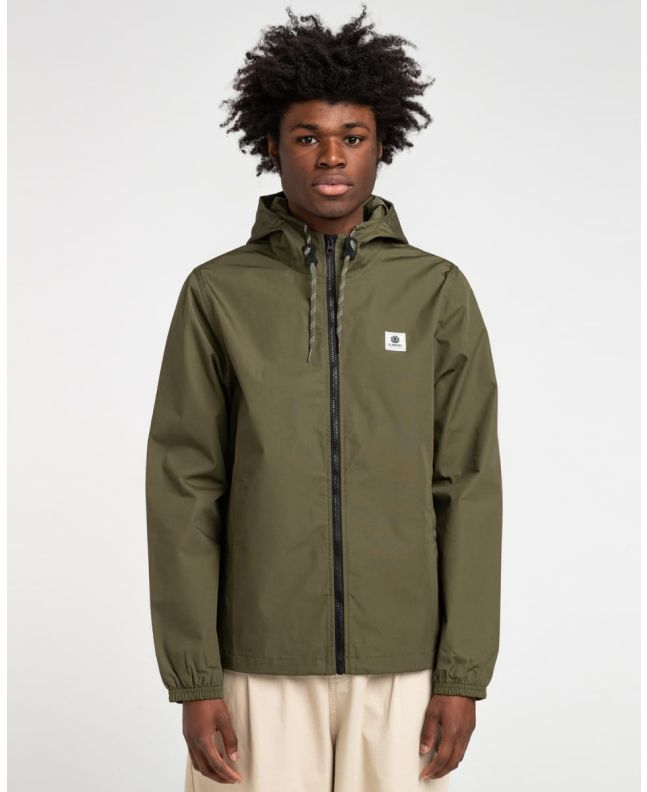 Hombre con chaqueta impermeable Element Wolfeboro Alder Light Verde