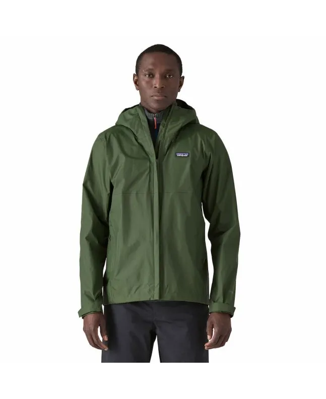 Hombre con Chubasquero plegable Patagonia M's Torrentshell 3L Rain Jacket Torrey Pine Green