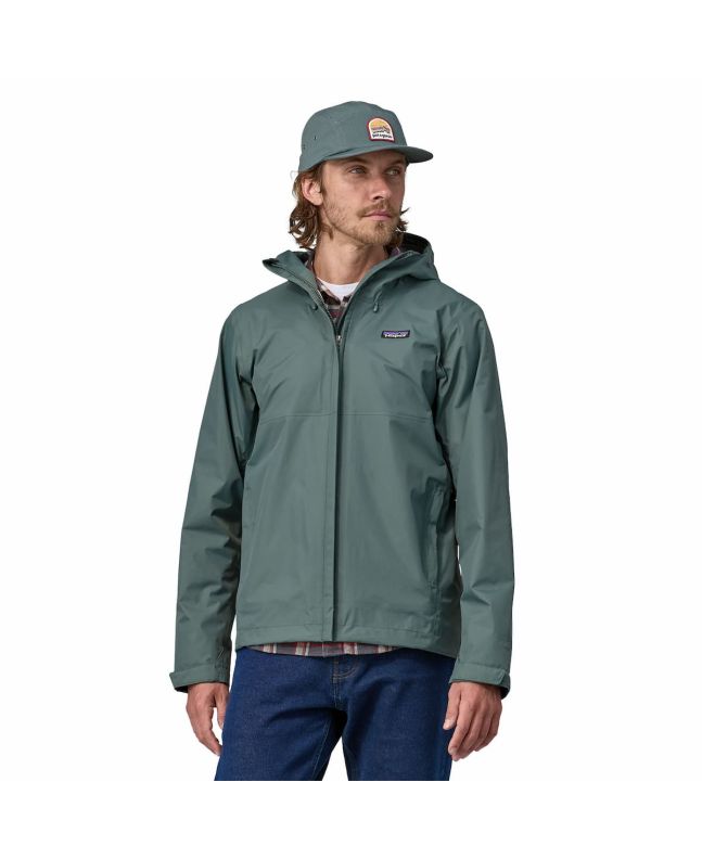 Hombre con Chubasquero plegable Patagonia M's Torrentshell 3L Rain Jacket Nouveau Green