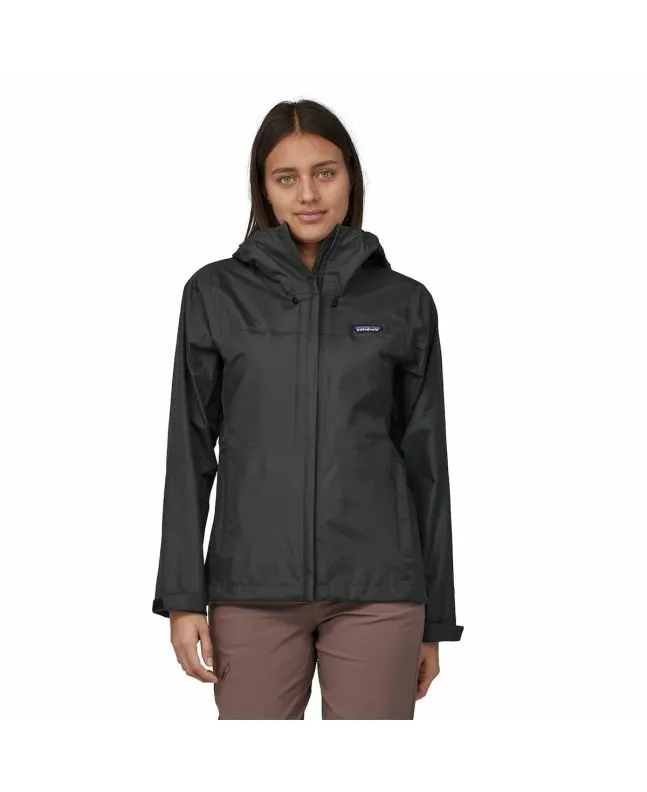 Mujer con Chubasquero plegable Patagonia W's Torrentshell 3L Rain Jacket Negro