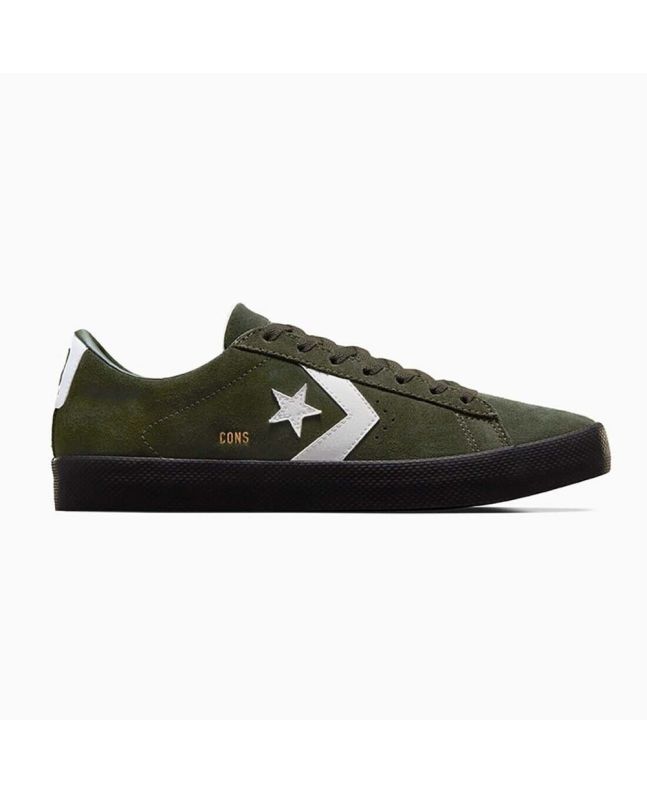 Zapatillas de skate Converse CONS PL Vulc Pro Suede Fall Tone verdes, blancas y negras para hombre