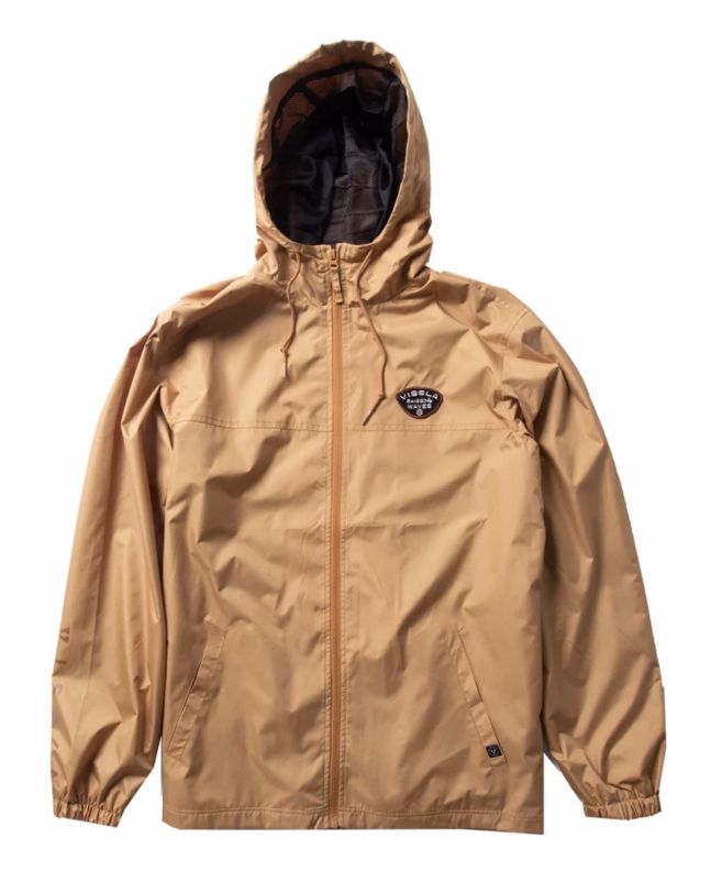 Chaqueta cortavientos impermeable Vissla Solid Sets Eco Windbreaker Husk para hombre