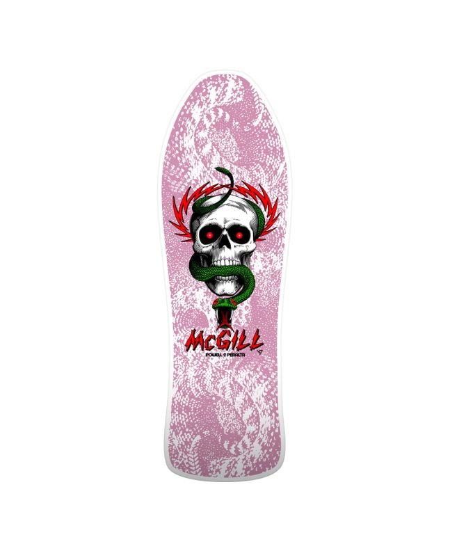 Tabla de Skate Powell Peralta Bones Brigade Series 15 Mike McGill 10" x 30.58" Blanca - Edición Limitada