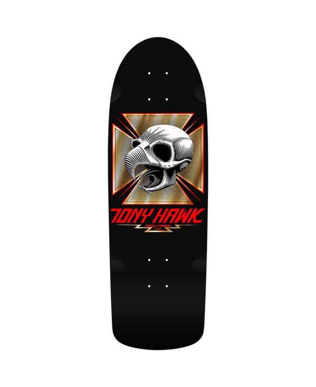 Tabla de Skate Powell Peralta Bones Brigade Series 16 Tony Hawk 10'' x 30.05'' Negra - Edición Limitada