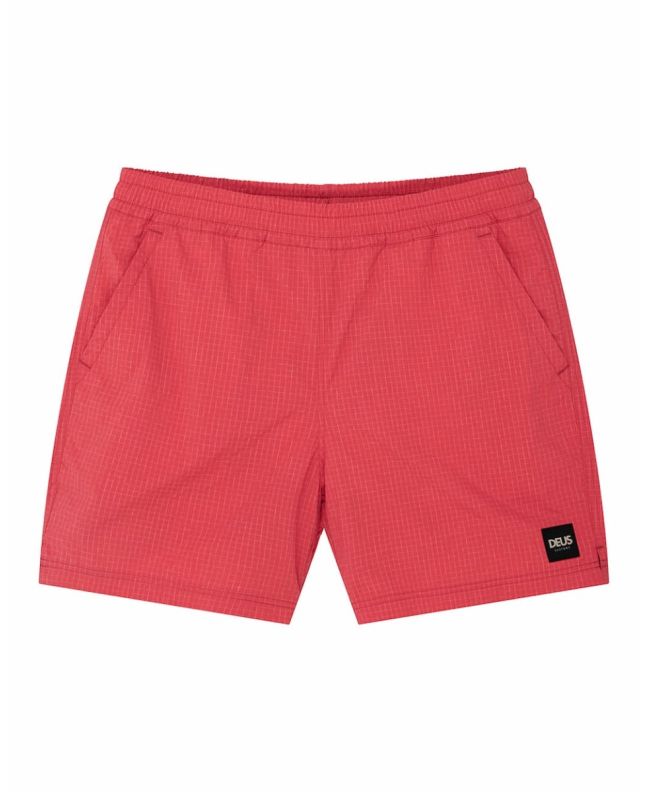 Bañador Deus Ex Machina Service Mesh Swim Short Melon Red para hombre