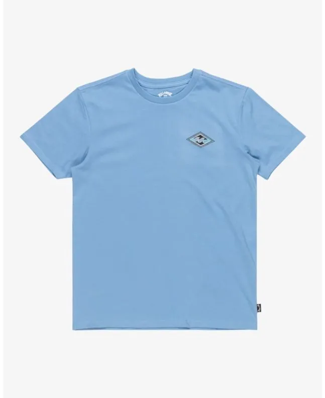 Camiseta de manga corta Billabong Youth Crayon Wave azul para niño 8-16 años