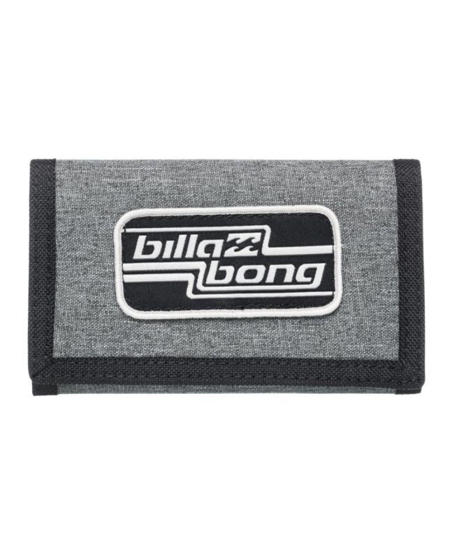 Cartera de velcro con triple pliegue Billabong Walled Lite Gris Brezo para hombre