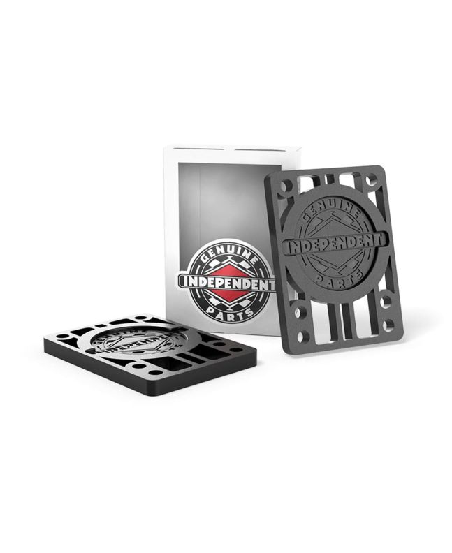 Elevadores para Skate Independent 1/4" Risers Negros Pack 2 Unidades