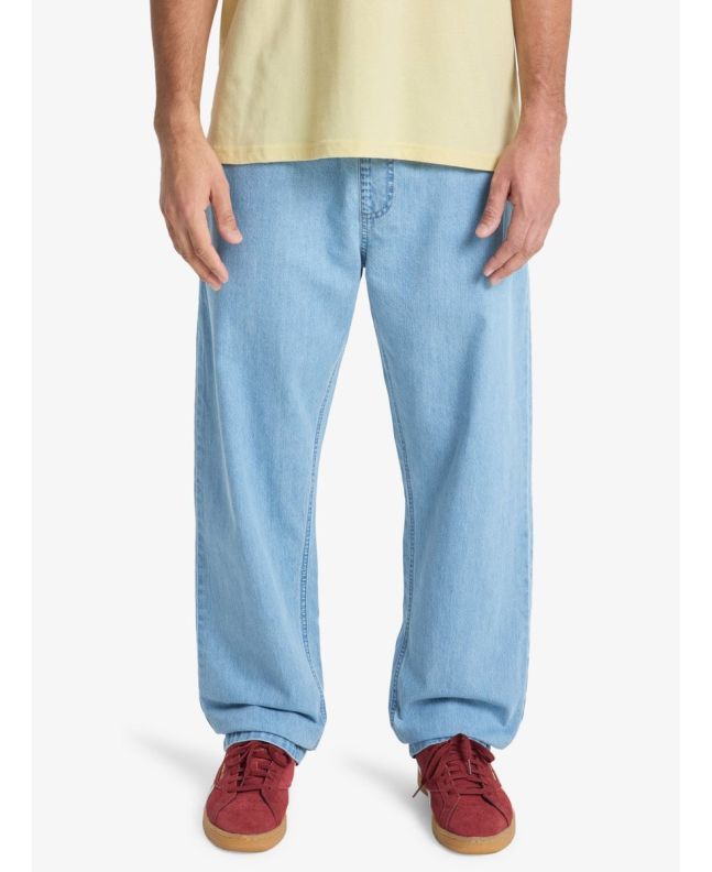 Hombre con vaquero elástico Quiksilver Taxer Regular Denim azul