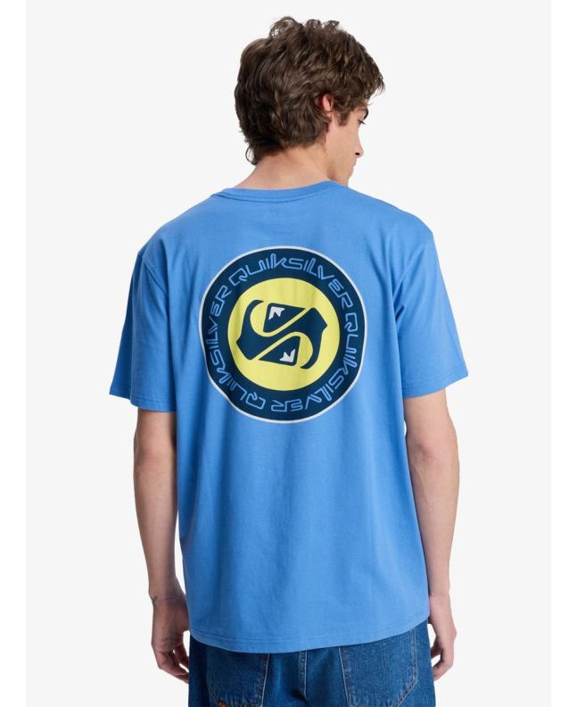 Hombre con Quiksilver camiseta EV Duality azul Riviera