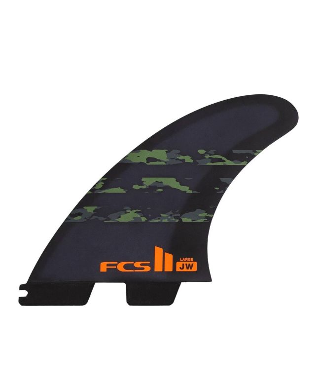 Quillas para tabla de surf FCS II Julian Wilson PC AirCore Army Camo Tri Fins talla M