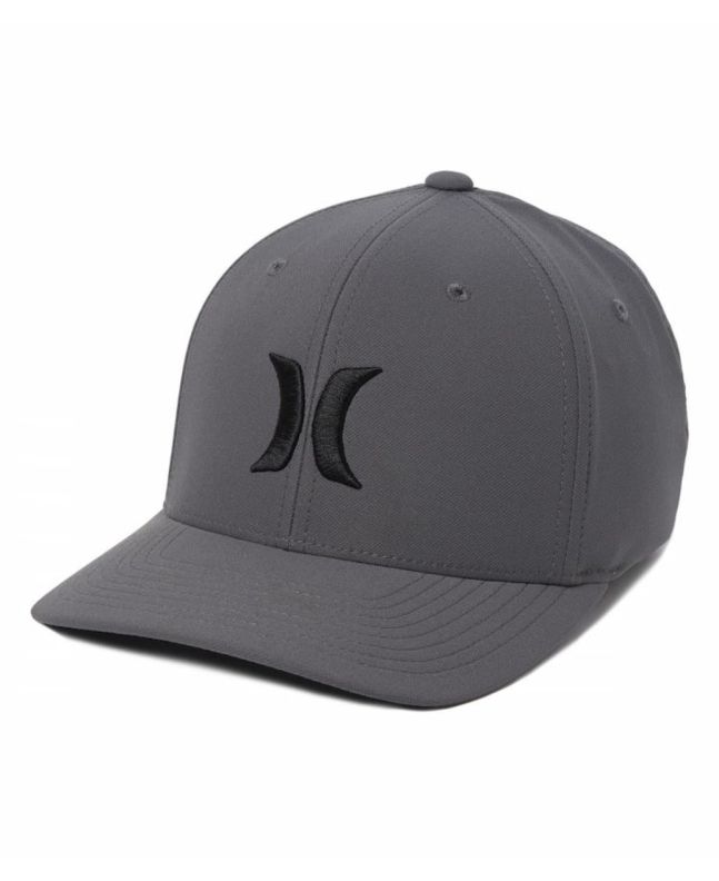 Gorra de ajuste elástico Hurley H2O Dri-Fit One and Only Gris Oscuro para hombre