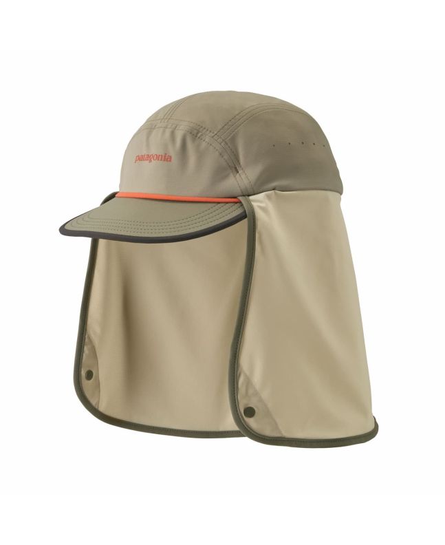 Gorra protección solar upf 40 Patagonia Caped Merganzer Hat River Rock Green