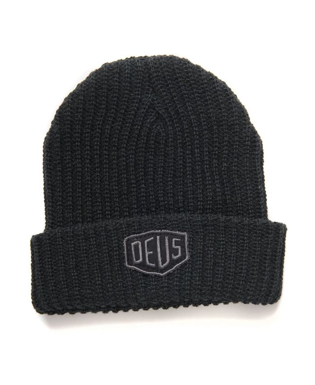 Gorro de punto Deus Ex Machina Melange negro para hombre