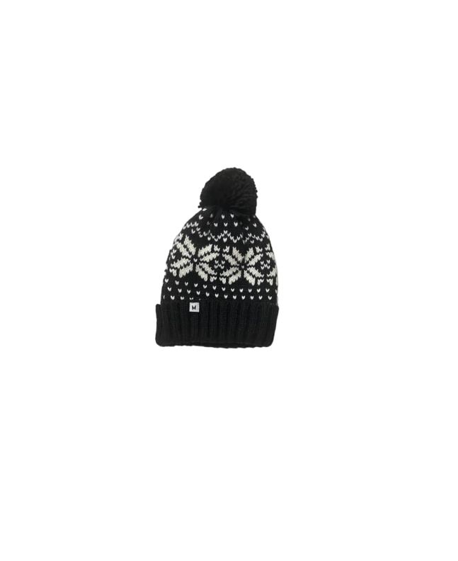 Gorro de punto con pompón Mission Snow Star Beanie Negro Unisex