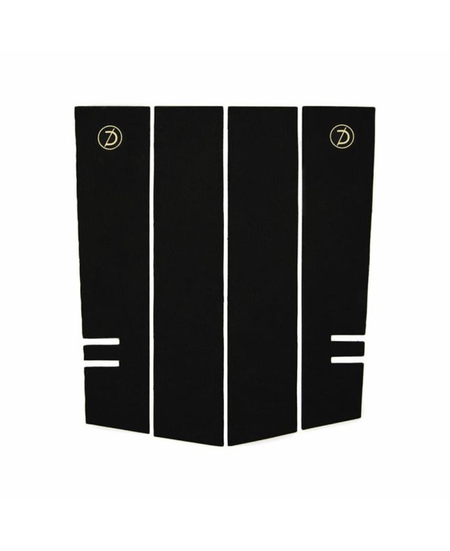Grip frontal para tabla de surf Deflow Front Pad negro 4 piezas