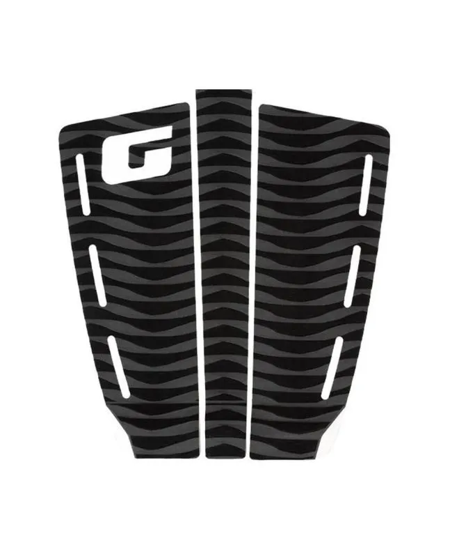 Grip para tabla de surf Gorilla Heritage Warp gris Tail Pad 3 piezas