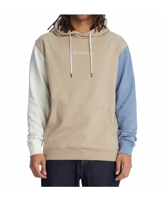Hombre con sudadera de capucha DC Shoes Riot 2 beige