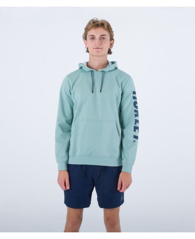 Hombre con sudadera polar con capucha Hurley Acadia Heat Verde