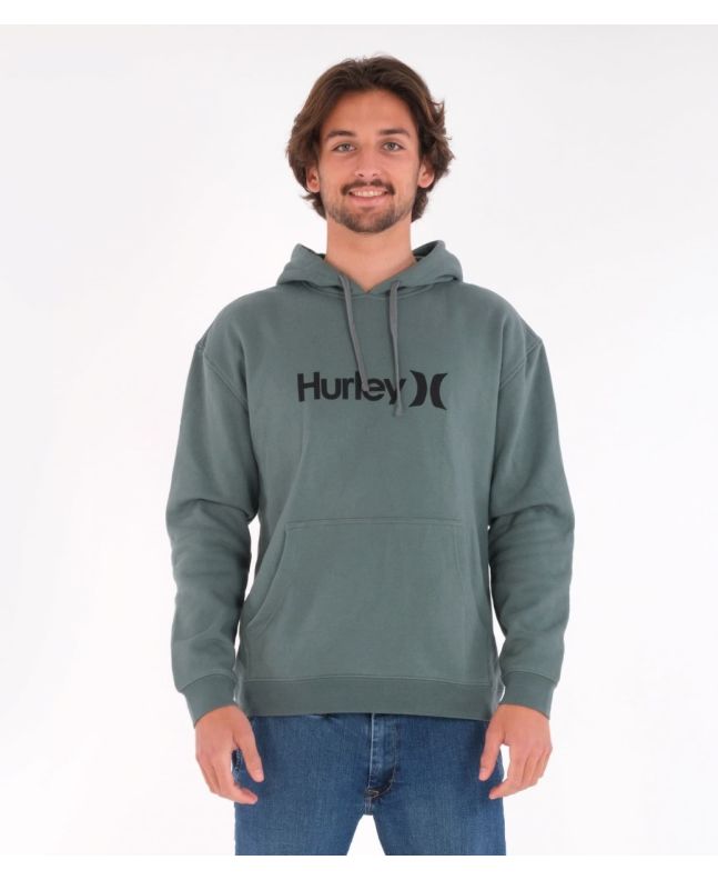 Hombre con Sudadera polar de capucha Hurley One and Only Solid Core Verde