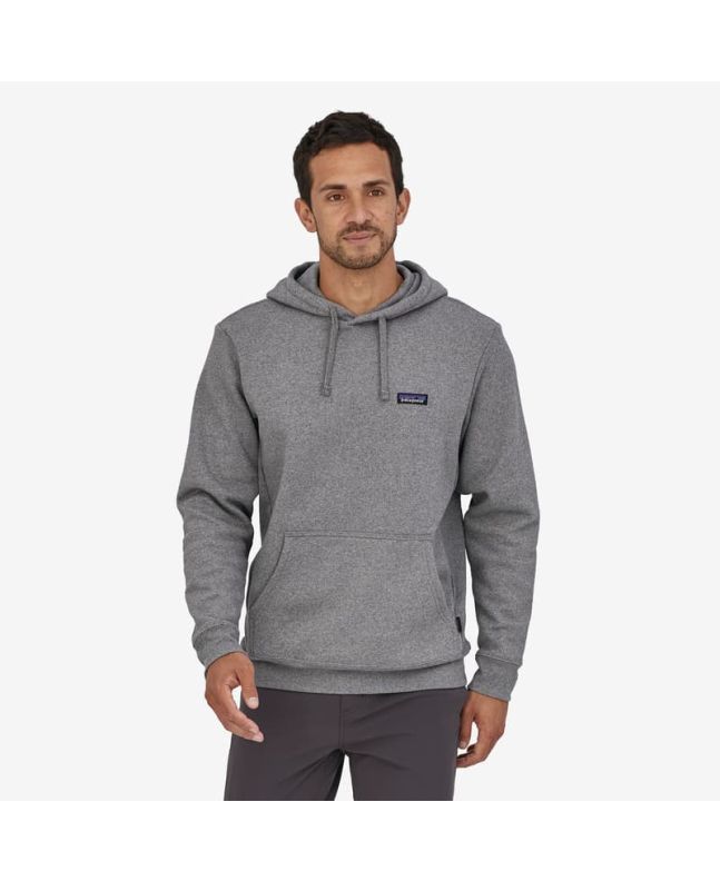 Hombre con sudadera con capucha Patagonia P-6 Label Uprisal gris