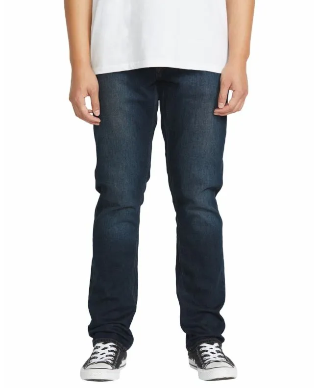 Hombre con Pantalón Vaquero Volcom Vorta Denim Azul New Vintage Blue